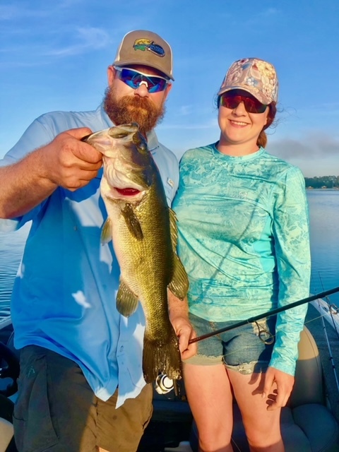 Bass fishing on Lake Seminole