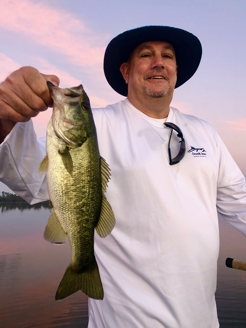 Bass fishing on Lake Seminole