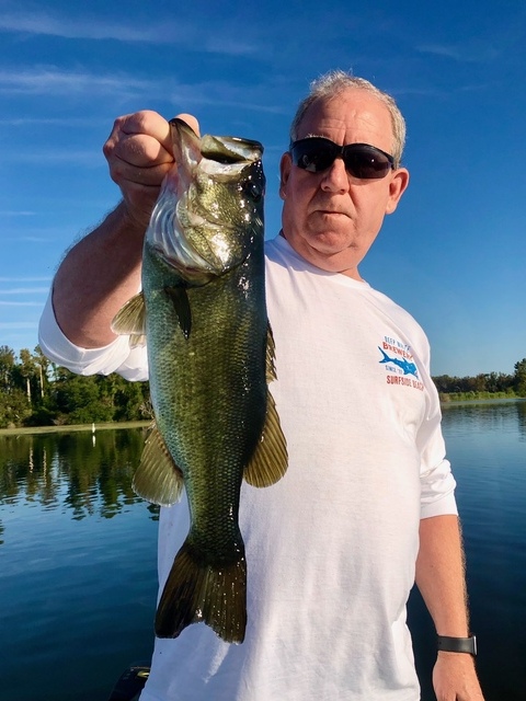 Bass fishing on Lake Seminole