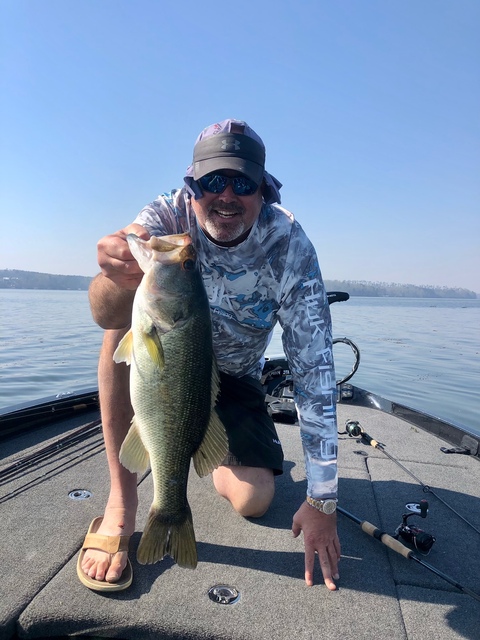 Bass fishing in Lake Seminole