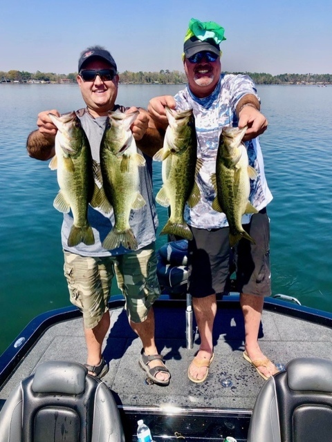 Bass fishing in Lake Seminole