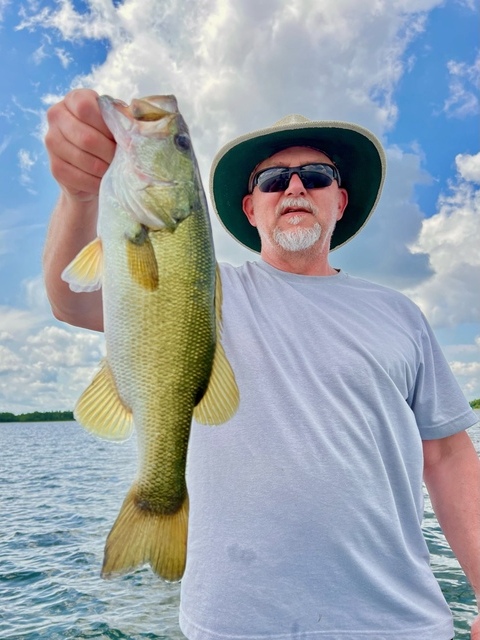 Bass fishing Lake Seminole