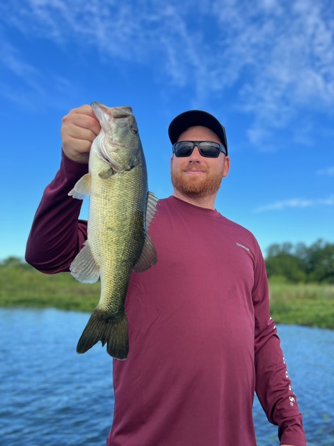 Bass fishing in Lake Seminole