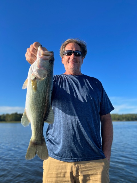 Bass fishing on Lake Seminole